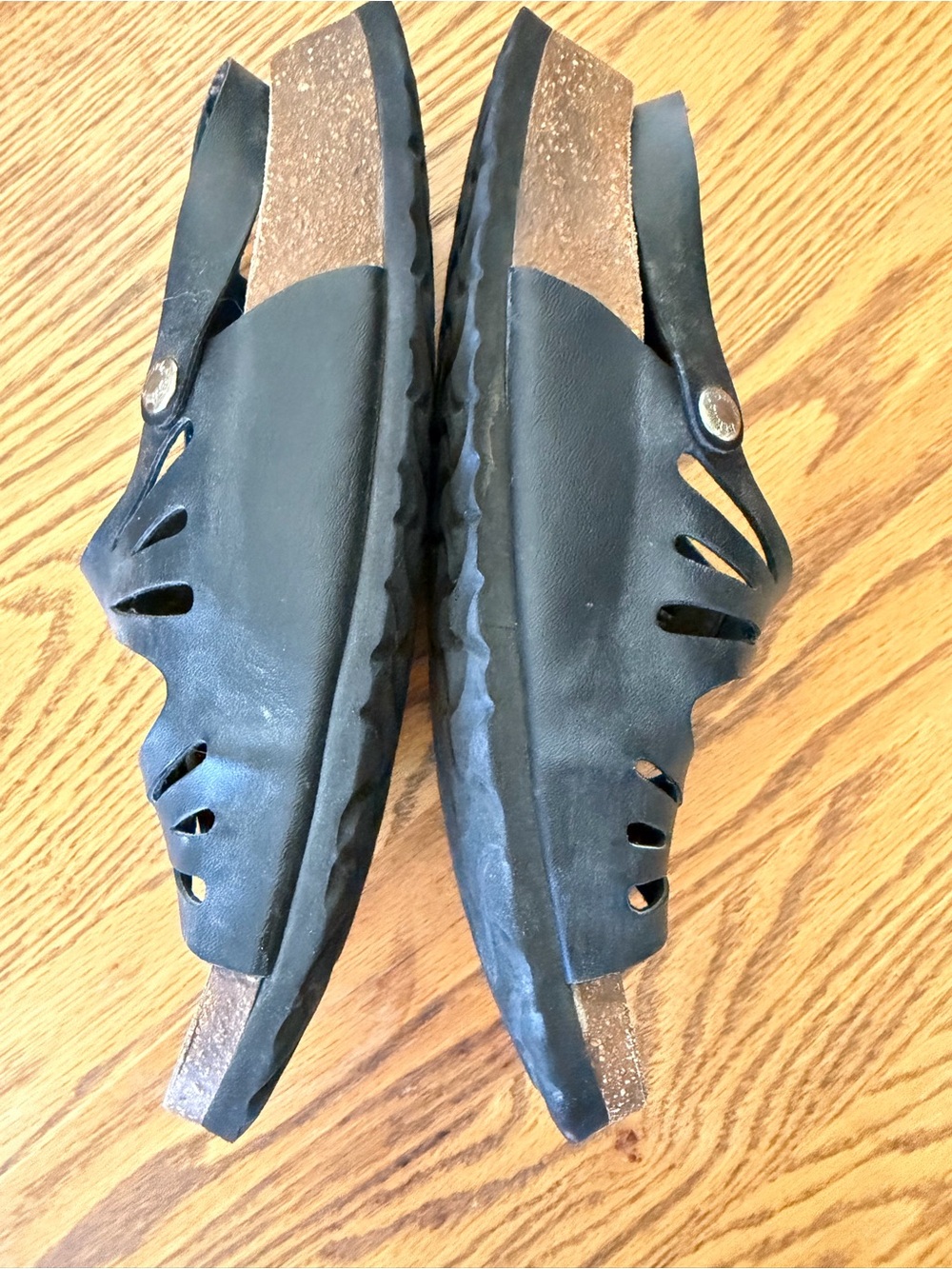 Black Birkenstock Betula Miami (discontinued two-strap w/back strap sandal) - Picture 4 of 8